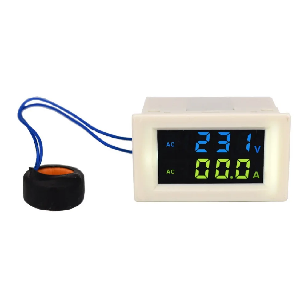Voltage Monitor Digital LCD Meter For Panel Installation High Accuracy Voltmeter Ammeter Simultaneous Readings