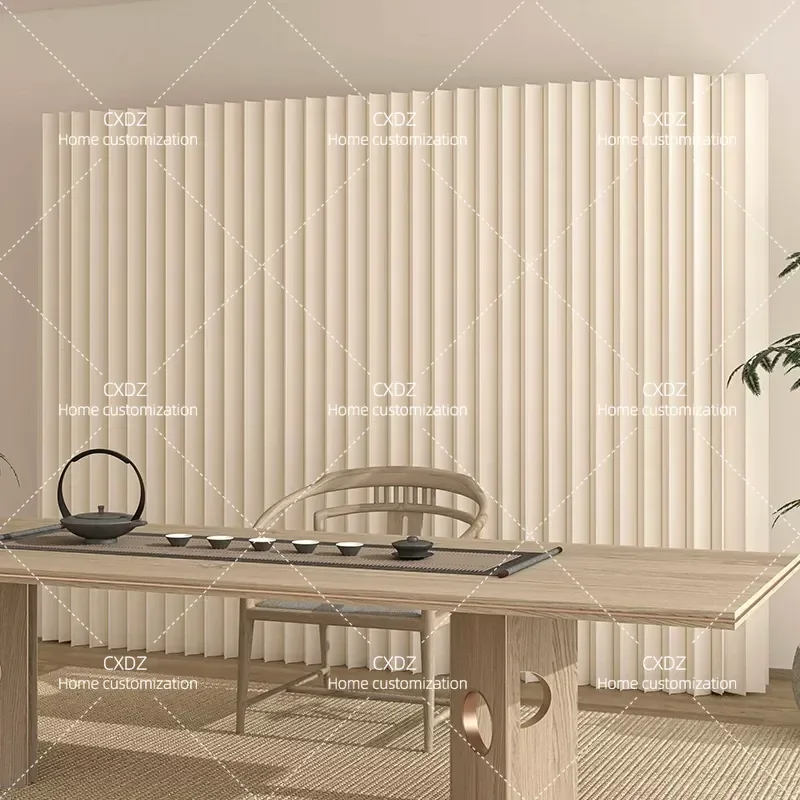 Folding Room Divider Screen Portable Privacy Partition Wall for Living Room Office Bathroom Soft Background Baffle Panel