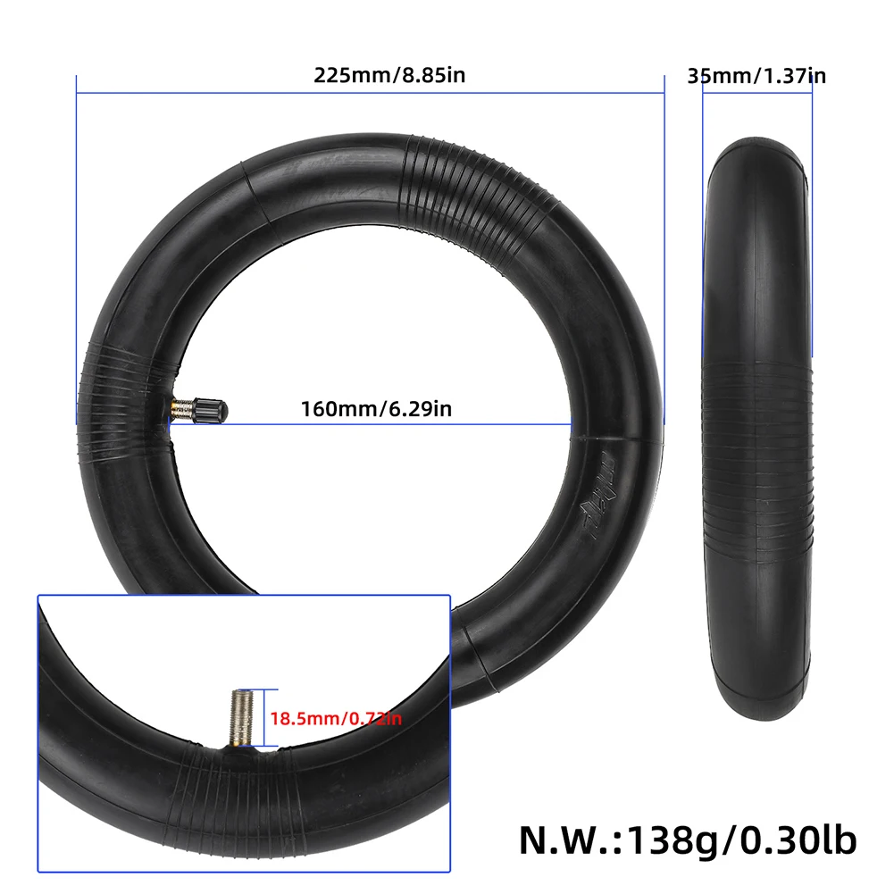 

Brand New Inner Tube Scooter Tire Thickened 10x2-6.1 Tire General 10-inch Pump Millet Pro Pro2 Straight Mouth