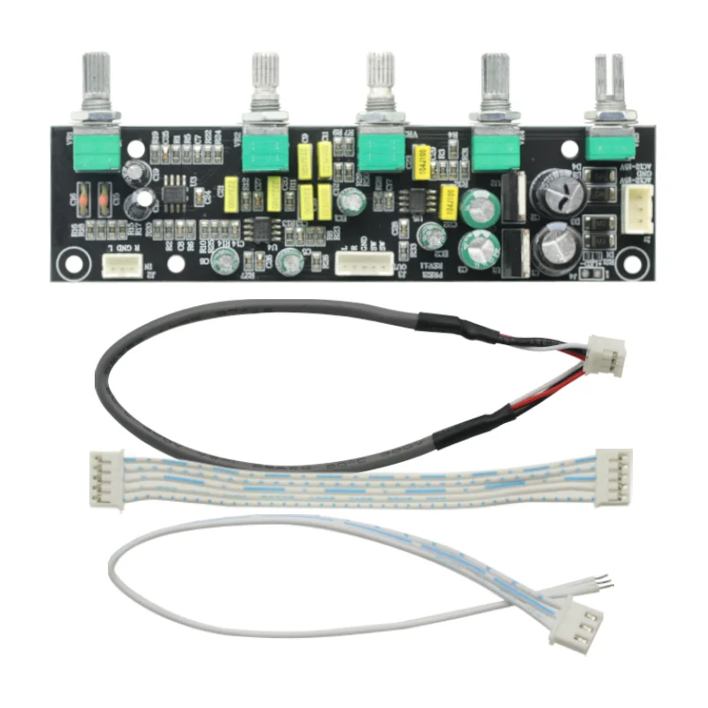 NE5532 Subwoofer Preamplifier Tone Board 2.1 AC12V-15V Preamp Treble Bass Ultra low frequency Independent Adjustment