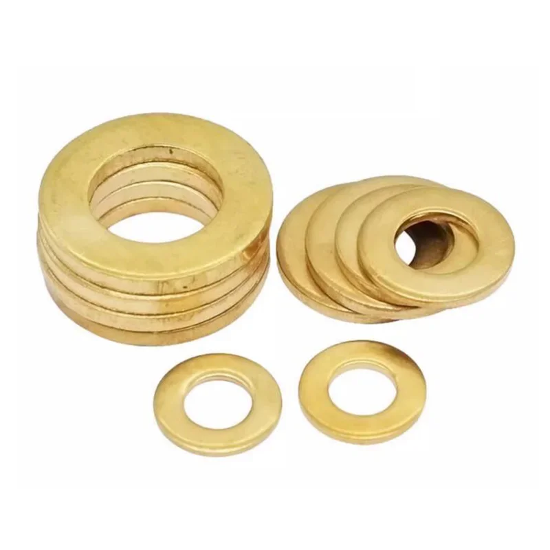 M2 M2.5 M3 M4 M5 M6 M8 M10 M12 M14 M16 M18 M20 M22 M24 Solid Brass Flat Washer