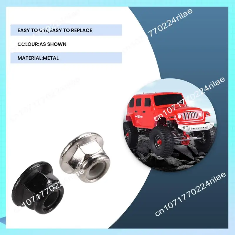 A17Z M4-Nuts Multicolor Nylon Lock Hexagon Nuts Screw Cap With Flange Race Spec For RC Buggy-Race