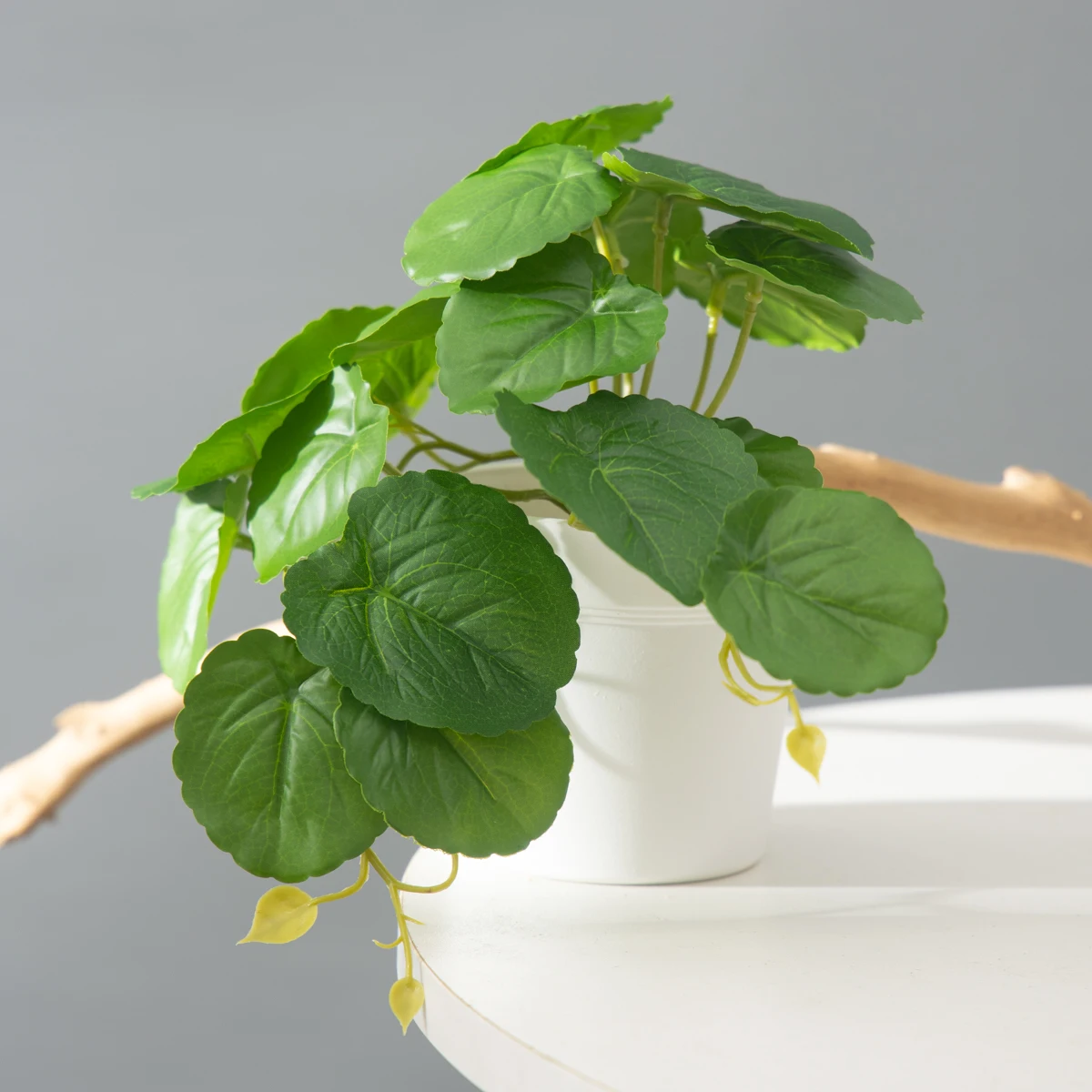 25 cm künstliche Monstera-Pflanzen, tropische Palmenblätter, kleine Pflanzen, Zweig, künstlicher Baumlaub, hängende Blätter für Halloween, Weihnachten – Detail 9