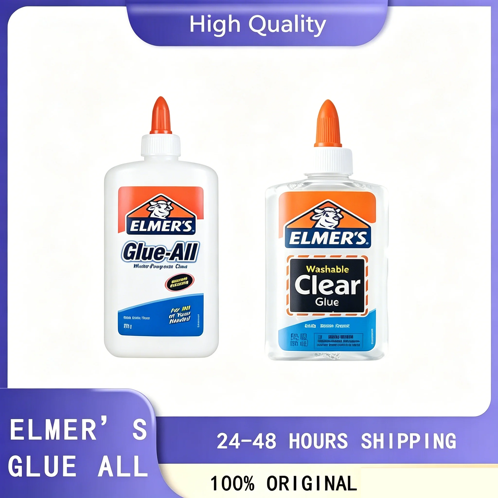 Pegamento Elmers Original, Pegamento Líquido Lavable para la Escuela, Pegamento para Slime, Pegamento Blanco Multiusos, Ideal para Hacer Slime