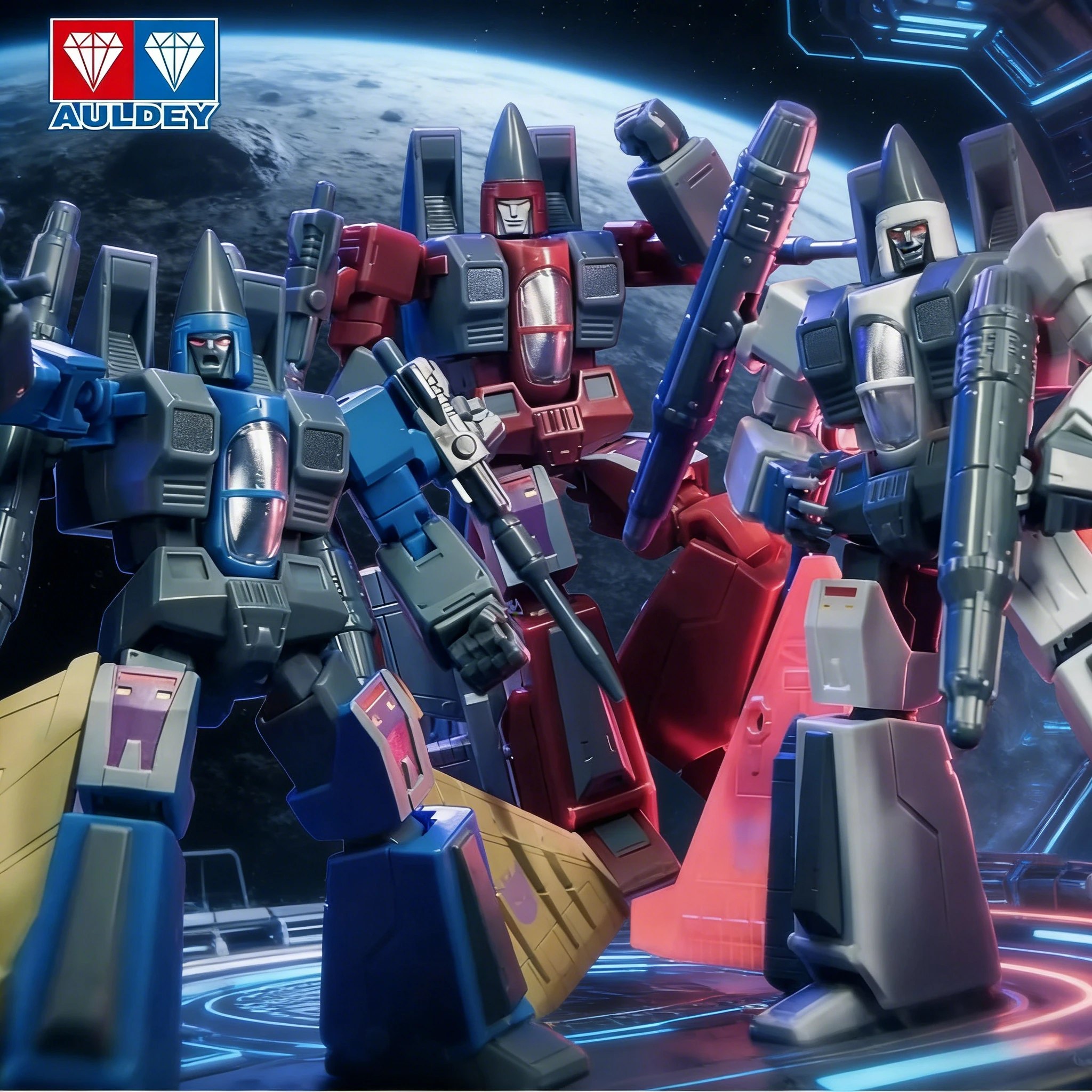 مجموعة صناديق أعمى رسمية من AULEDY Transformers-Optimus Prime & Megatron Poseable مجموعة شخصيات الحركة لعبة روبوت هدية لمحبي الصبي