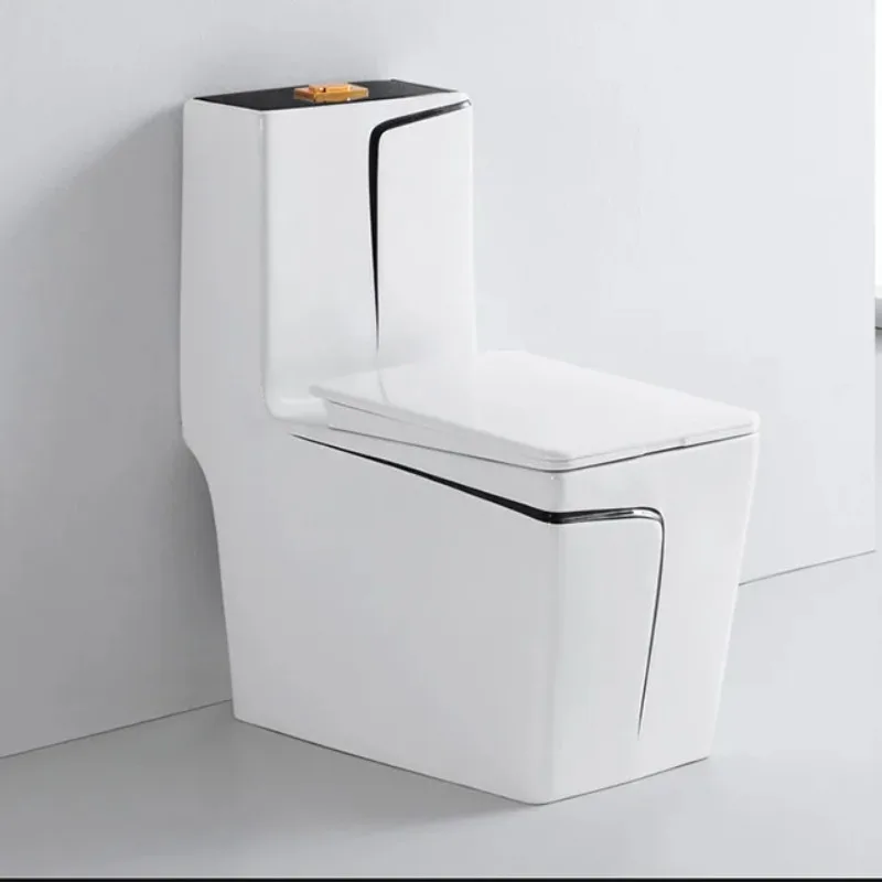 

Multicolor Ceramic Sanitary Ware Toilet Square Shape Water Closet Bathroom Elongated Toilet Bowl Floor Mounted One Piece Toilet