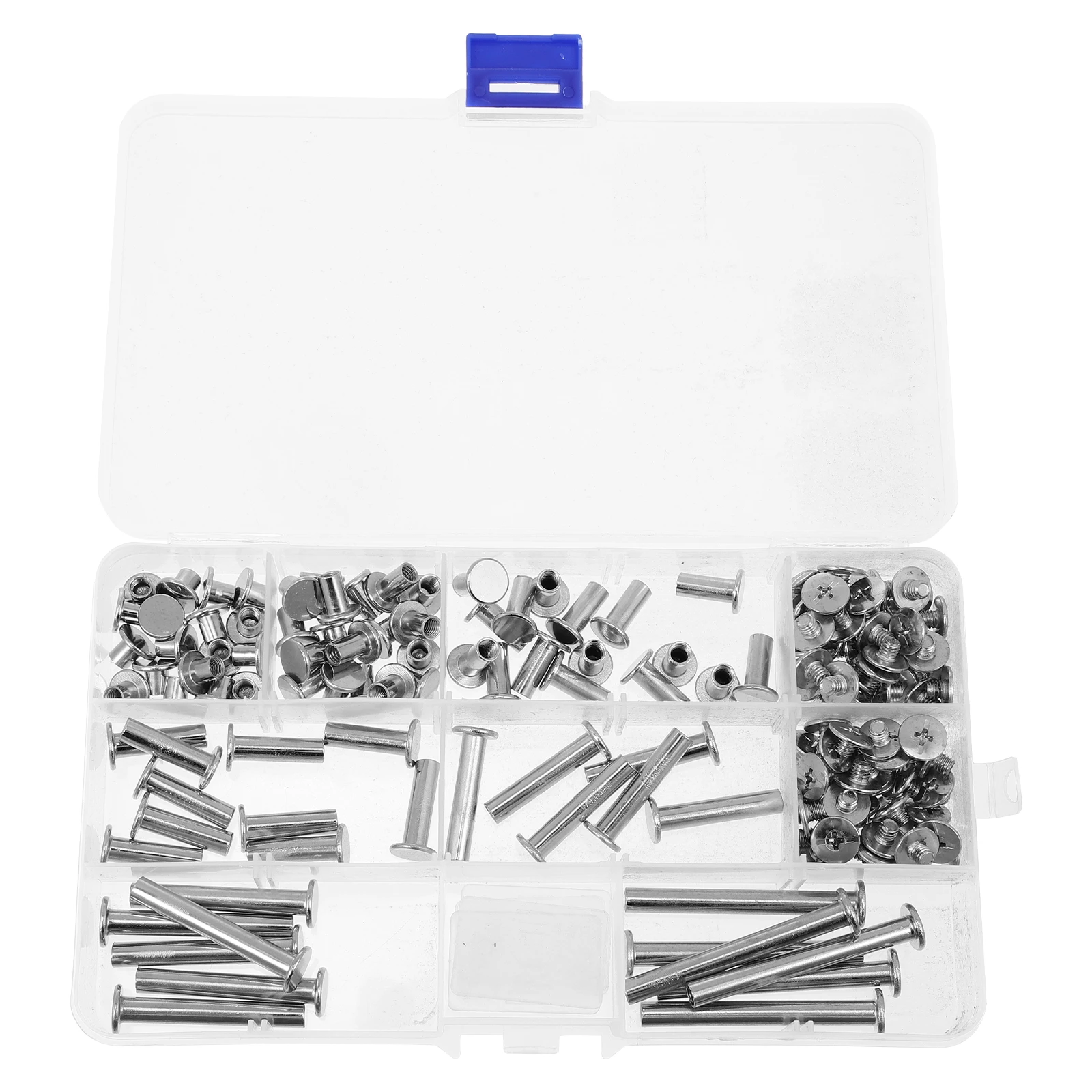Stainless Steel Rivet Set Photo Album Screw Posts Binding Supplies Craft Scrapbook Decorative Hardware Accessories