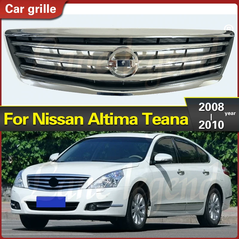 

ABS Chromed Front Grill Radiator Grille Frame Trim For Nissan Altima Teana J32 2008 2009 2010 Racing Grills