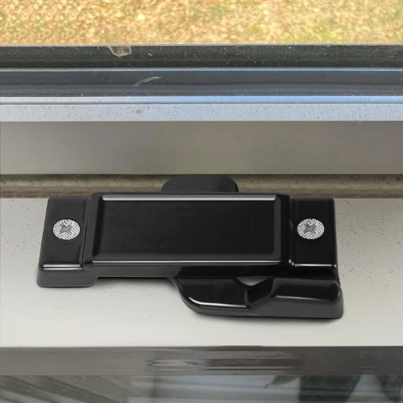 

Pack of 4 Window Sash Lock Mounting Hole Centers Elegant Finish for Vertical and Horizontal Sliding Window Daily Use top sale