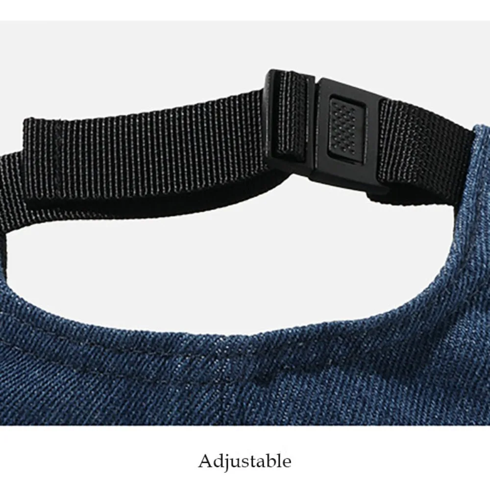 عارضة الرجعية الدنيم قبعة بيسبول قابل للتعديل لينة أعلى قصيرة حافة Snapback قبعة 5 لوحة الشارع الهيب هوب قبعة Unsiex