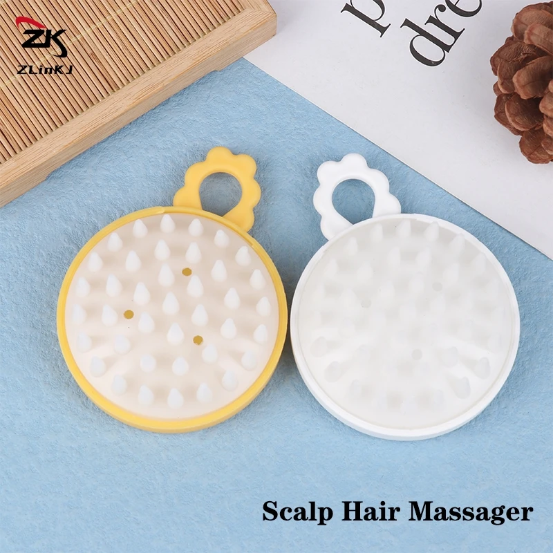 1pc Soft Silicone Hair Brush Massage Comb Head Cleaning Scalp Untangling Hair Makes Hair Smooth Stimulates Hair Growth Brushes