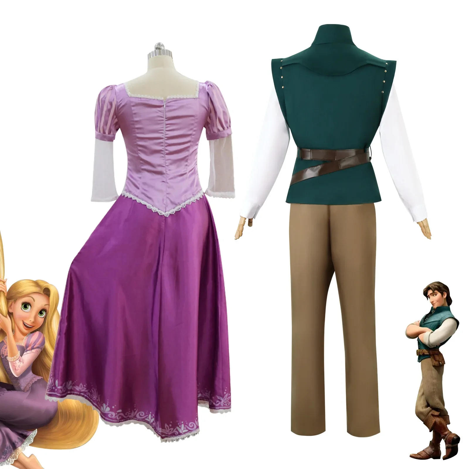 Children's Flynn Ryder Rapunzel Enchanted, Lettuce Prince cosplay costume, Halloween