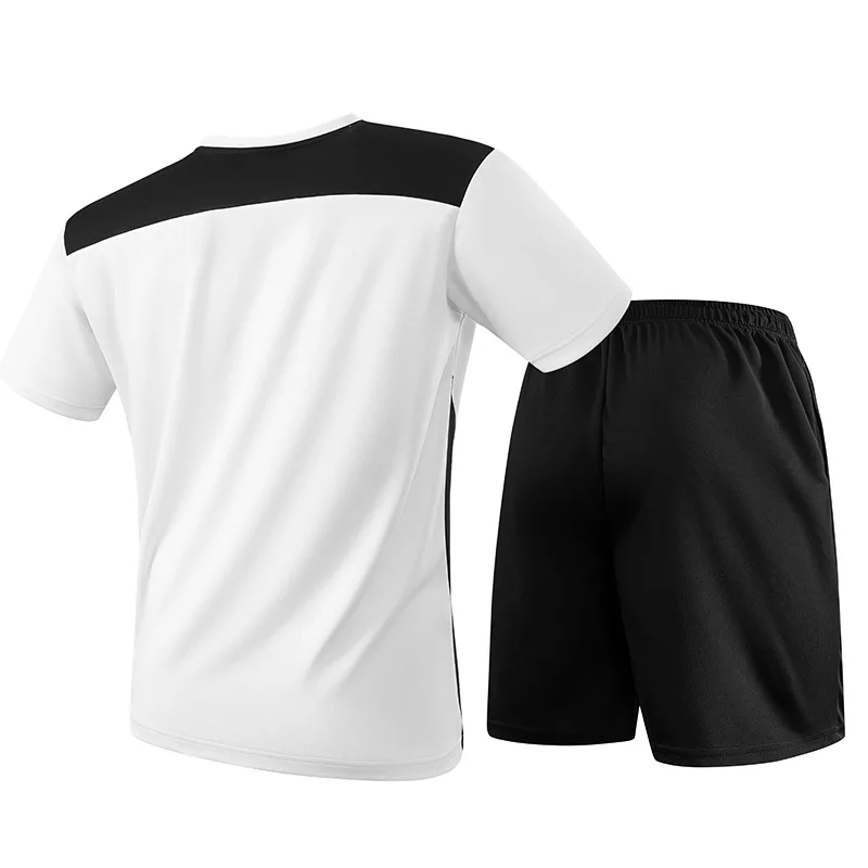 Men's t-shirts And Tank Tops Ice Silk Short Sleeve tee Set Casual Large Size Quick-Dry Shorts Lightweight Male Shirts Set HWY359 view 5
