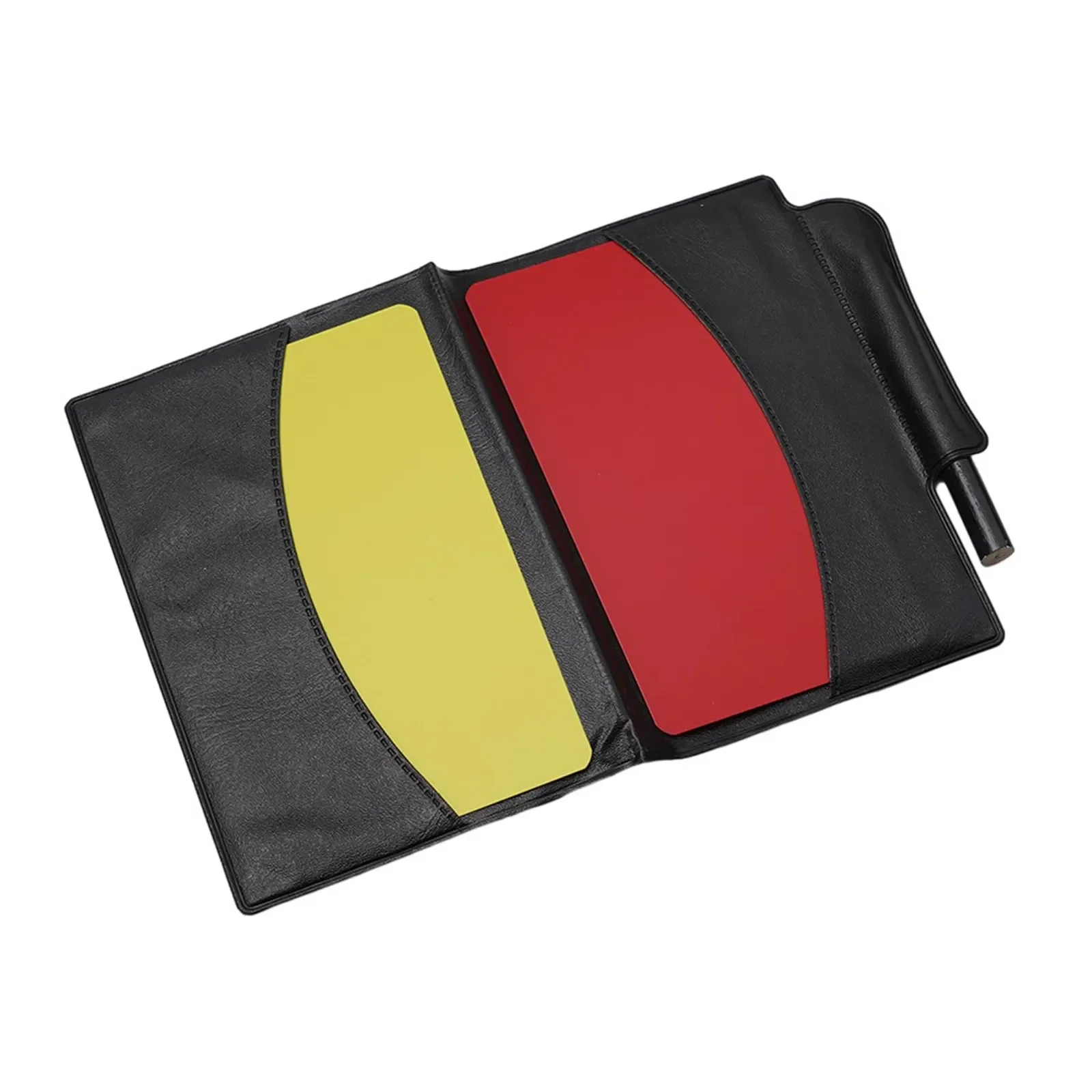 Ultimates Football Referee Gear Functional PU+PVC Red/Yellow Card Wallet Set Professional Soccer Game Notebook For Officials
