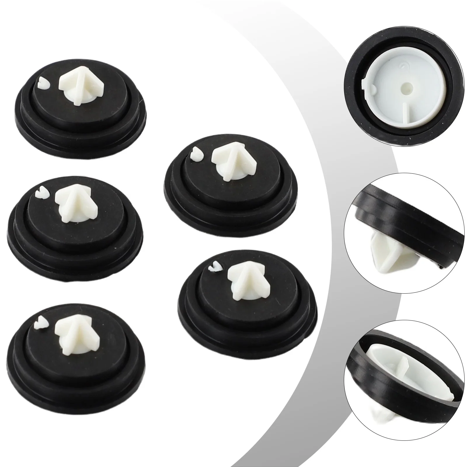 5pcs Rubber Diaphragm 28*12.3mm For Siamp Cistern Valves Gasket Inlet Float Valve Membrane Replacement Accessories