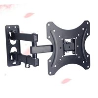 Full Motion TV Monitor Wall Mount Bracket Articulating Arms Swivel Tilt Extension Rotation for Most 10-30 Inch Flat Curved TVs