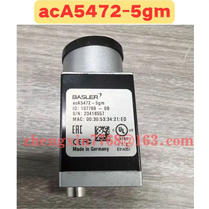 

Used Industrial Camera acA5472-5gm Normal Function Tested OK