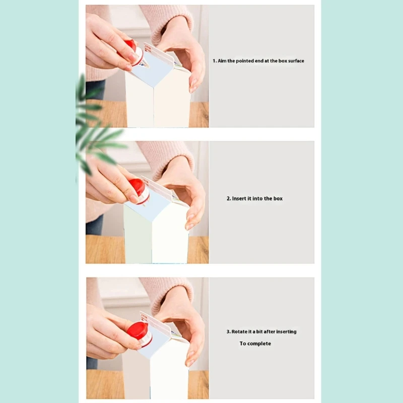 

Portable Carton Beverage Spouts System Leak Proof Covers Included Safe Materials For Milk Juices Family Kitchens Organization