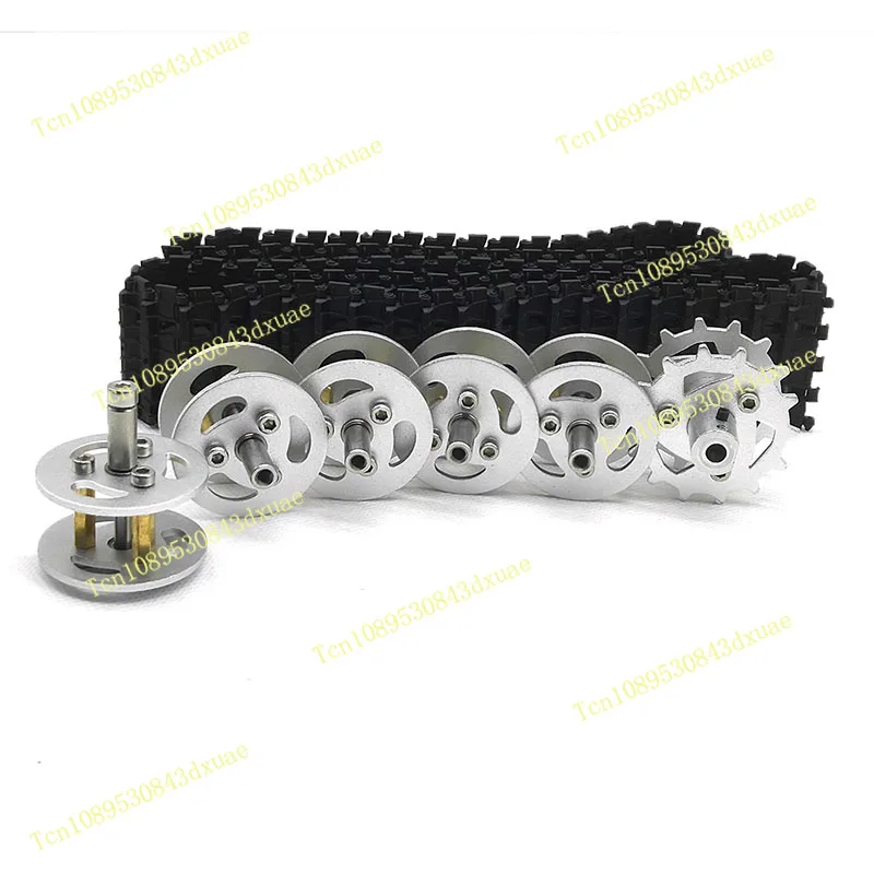 Intelligent Cart Accessories, Plastic Tracks Tank Car DIY Kit, Metal Load Bearing Drive Wheel Parts,6MM Inner Diameter Coupling