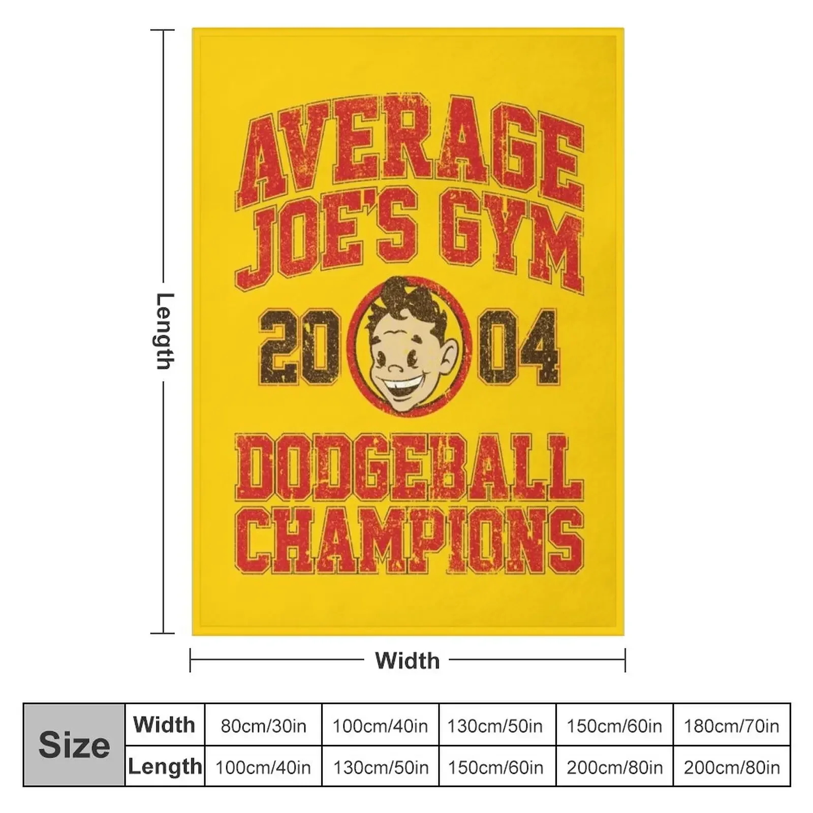 Average Joe's Gym 2004 Dodgeball Champion (Variant) Throw Blanket Decorative Throw Hairys bed plaid Picnic Blankets