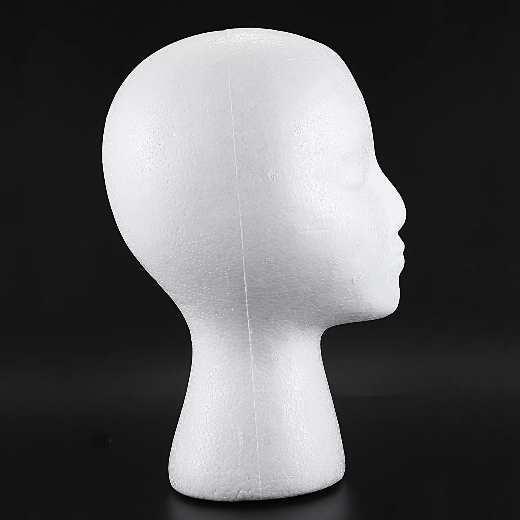 A52Q-2X الستايروفوم رغوة عارضة أزياء شعر مستعار رئيس عرض قبعة قبعة شعر مستعار حامل رئيس رغوة بيضاء