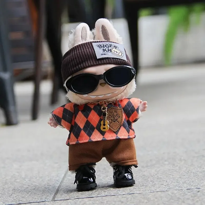 ชุดตุ๊กตา Bubu ขนาด 17 ซม. หมวกชาวประมง สายเอี๊ยม ชุดเปลี่ยนสไตล์แฟชั่น รุ่น 123