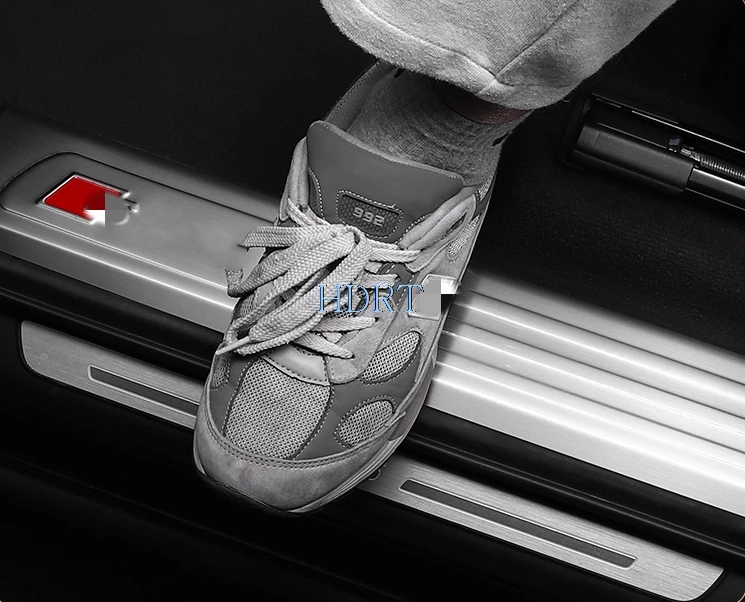 

Fit For Audi Q7 2016-2020 Car Styling Inner Car Door Scuff Plate Threshold Cover Trims 6pcs Auto Accessories