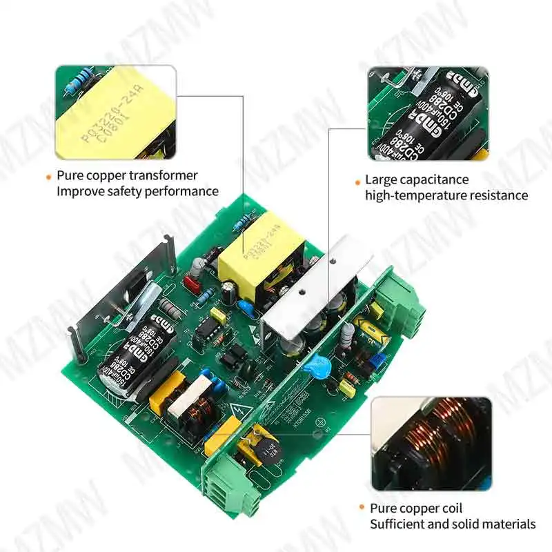 Imagem -03 - Mzmw 120w Din Rail Switching Power Supply 12v 10a 24v 5a 48v 2.5a Volt ac dc Saída Única Industrial Edr120-12 Edr-12024