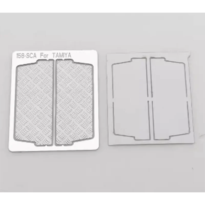 1 Stuks Simulatie Metalen Zilveren Achterlicht Skid Plaat Voor 1/14 Tamiya Rc Vrachtwagen Auto Scania R730 R620 R470 56323 Diy Onderdelen Speelgoed