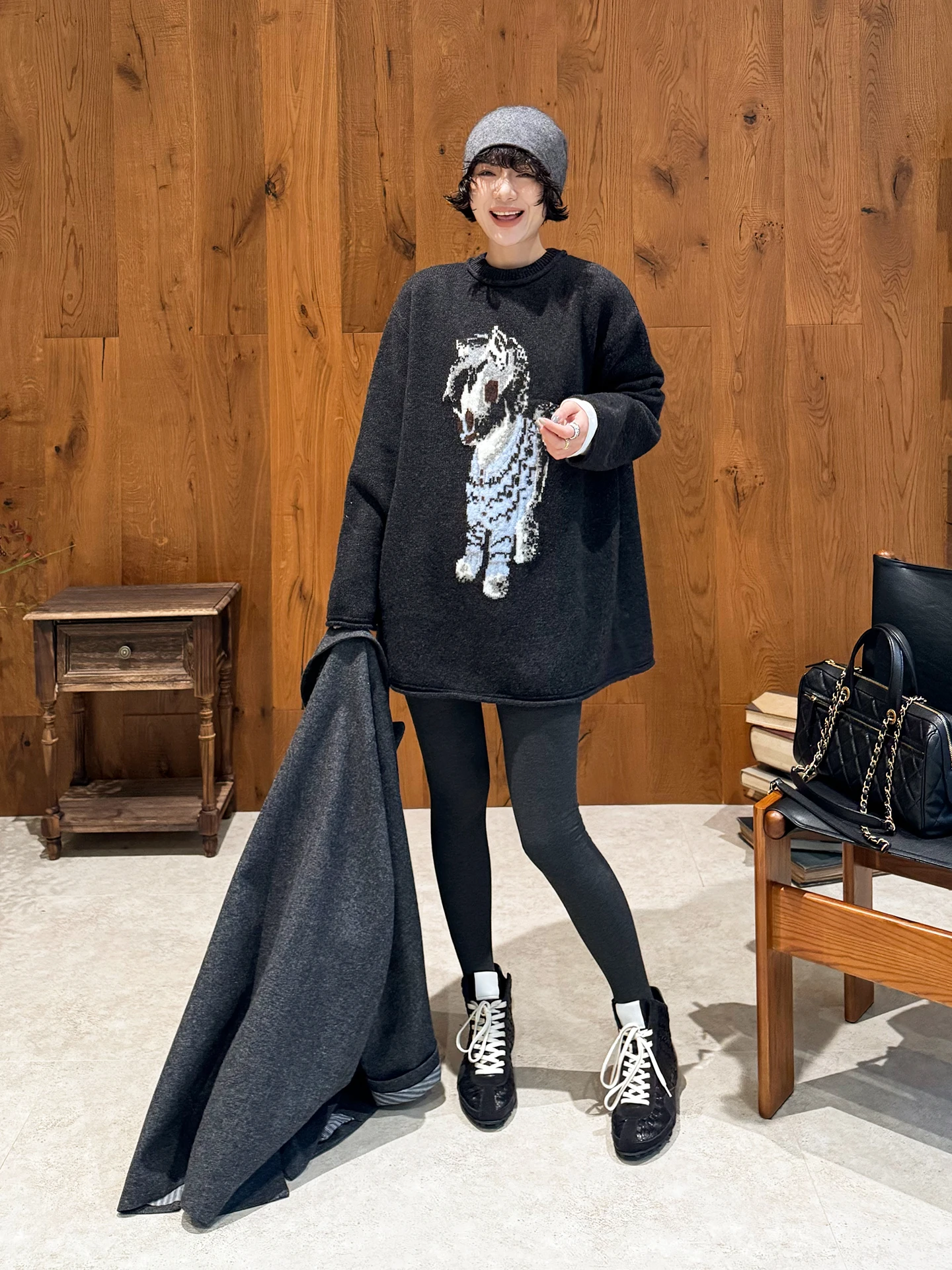 

Buue Soft Woolen Knitted Sweater Women's Loose Casual Sle Winter Top Quali Relaxing Comfortable Faionable Long Sve