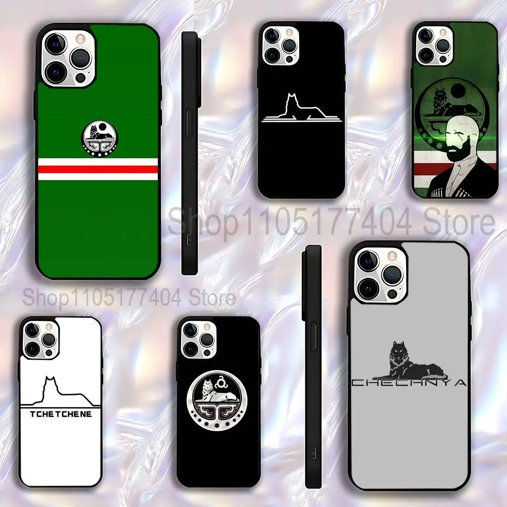 

Art Chechen Coat Of Arms Phone Case For iPhone 17,16,15,14,13,12,11,Pro,Max,Plus,E,Air,Mini Protective Black Cover