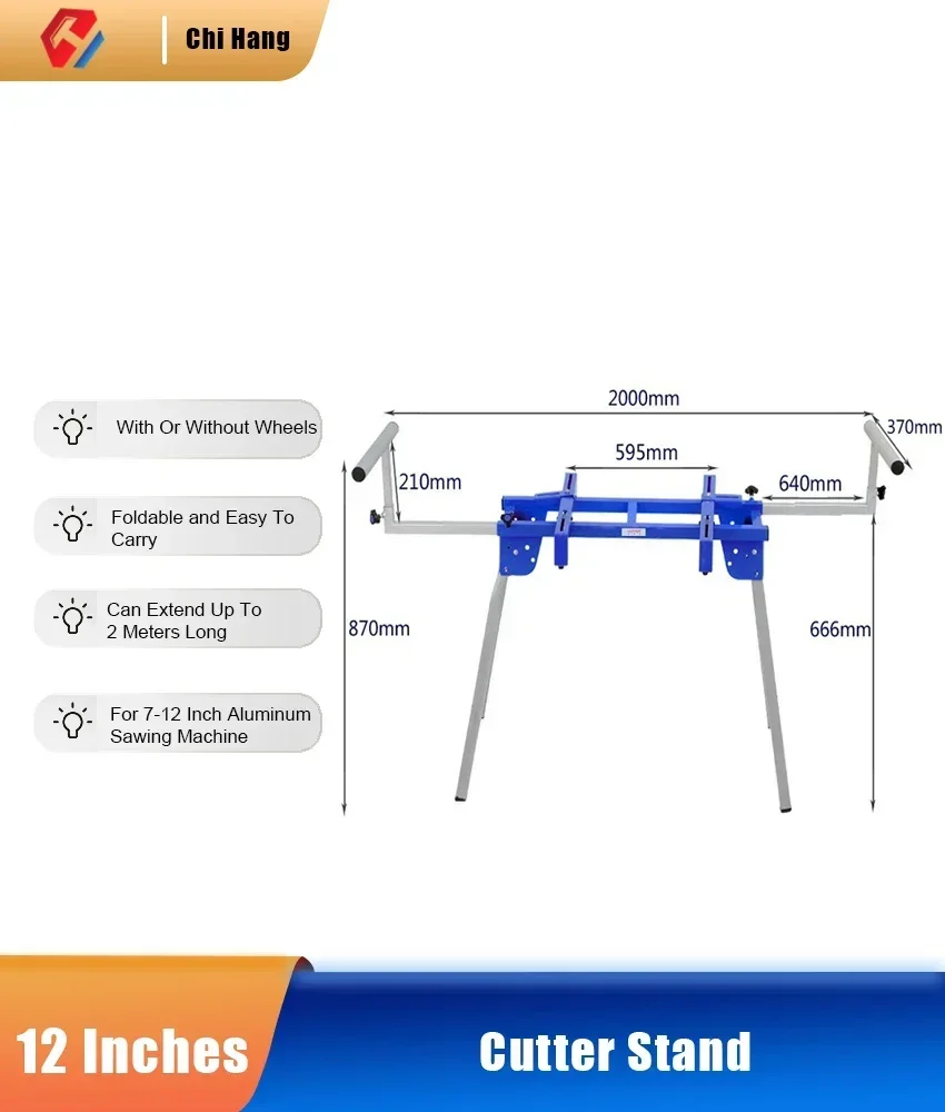 Special bracket workbench for miter saws Suitable for a variety of models Foldable and easy to carry Special bracket workbench