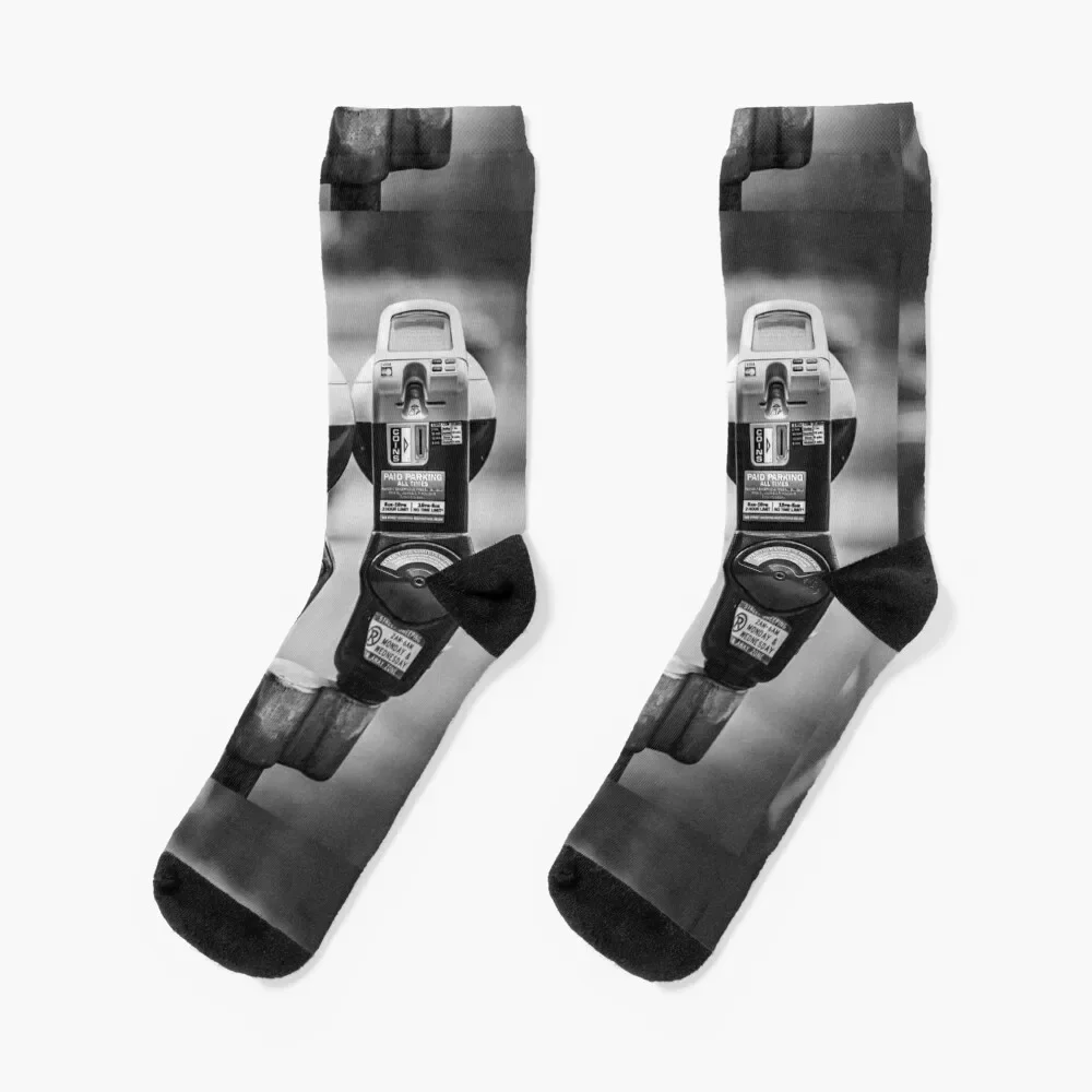 

Stoic Parking Meters Socks Antiskid soccer christmas stocking sheer Boy Socks Women's