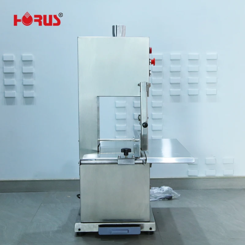 HR-250B Electric Bone Saw Machine Semi-Automatic Stainless Steel Blade Removable Blade Adjustable Thickness 110V/220V Meat