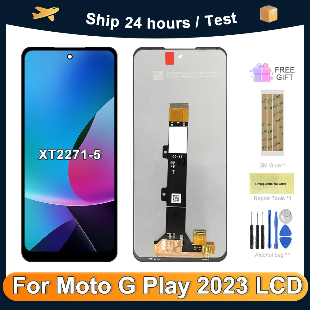 For Motorola 6.5\'\'Moto G PLAY(2023)For Moto G PLAY 2023 XT2271-5 LCD Display Touch Screen Digitizer Assembly Replacement