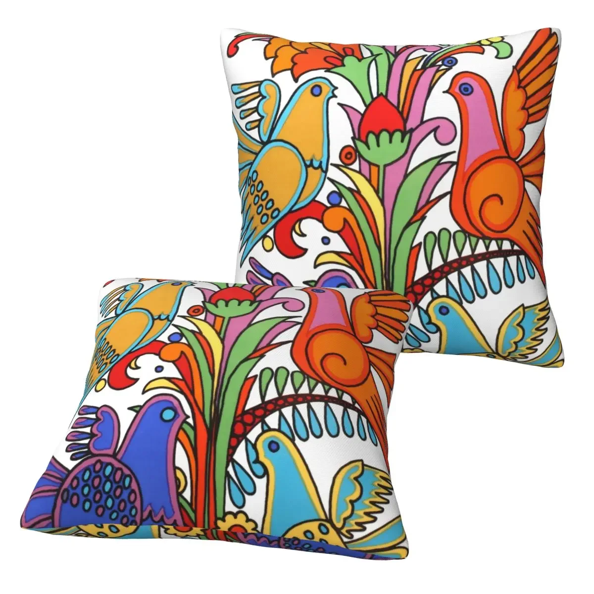 Villeroy And Boch Acapulco, 2 fundas de almohada cuadradas, funda de cojín con cremallera, cojín decorativo cómodo para el hogar y el sofá