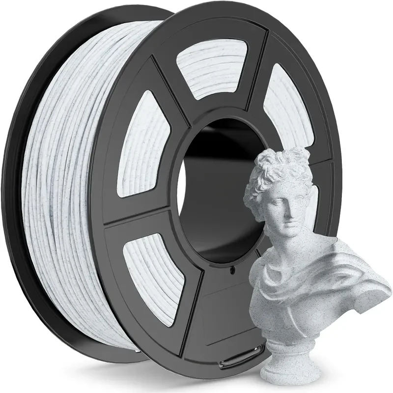 2026 hot sale Suitable for Tuozhu 3D printing consumables PLA marble 1kg1.75mm Haizheng material source factory cross-border