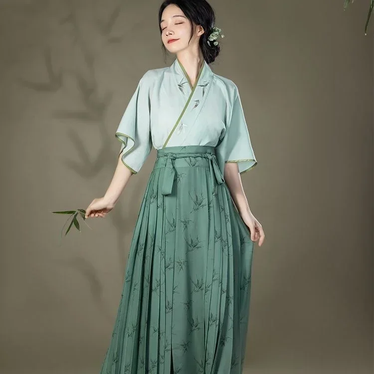 Chinese Traditional Hanfu Costume Woman Ancient Han Dynasty Dress Oriental Princess Dress Lady Elegance Tang Dynasty Dance Wear