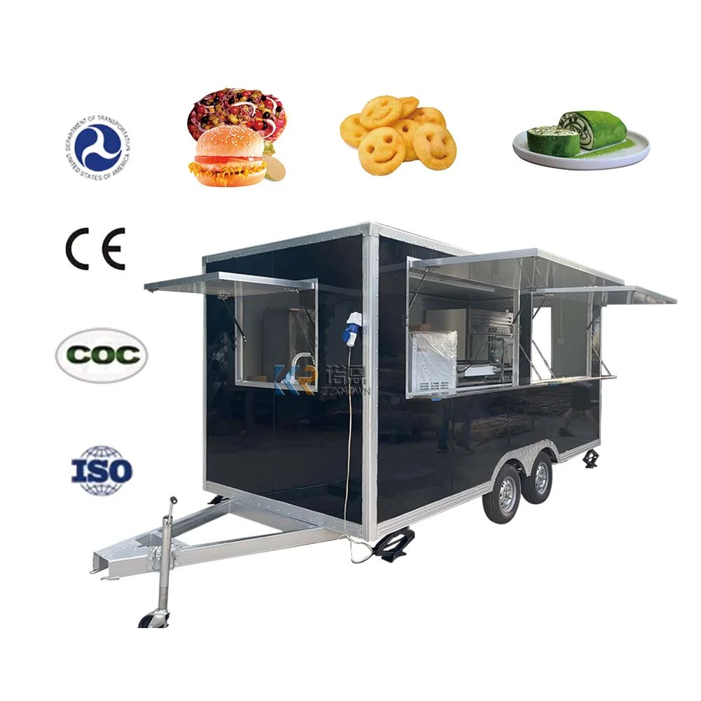 

Food Carts Shop Mobile Trailers Food Trucks Mobile Food Trailer Pizza Dog Customized Hot Key Long Power Outdoor