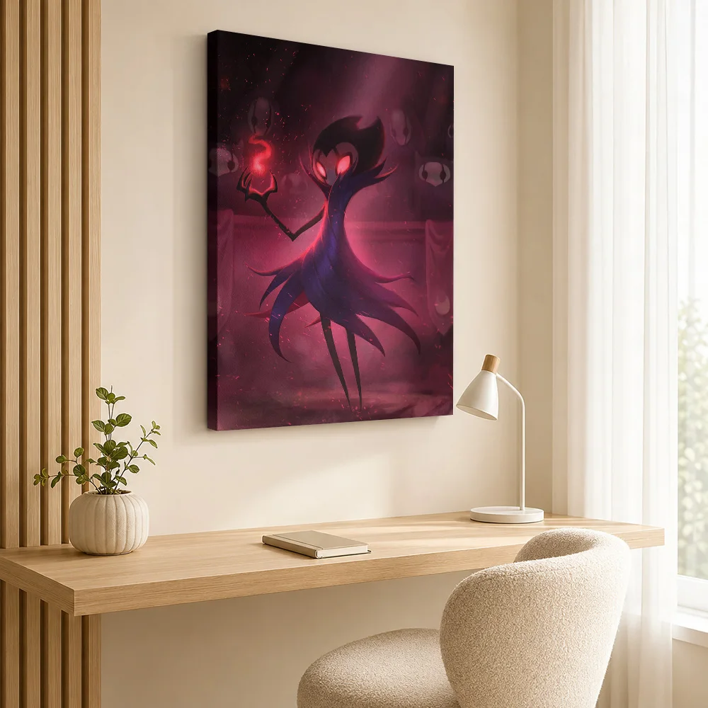 Grimm From Hollow Knight Fan Art Canvas Posters Gothic Style Wall Decor With Customized Photo For Games Room Ideal Birthday Gift