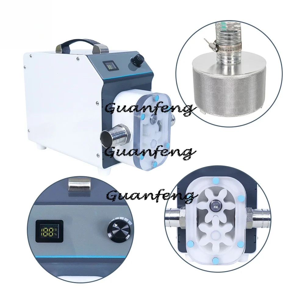 

HFP-1honey Delivery Pump Honey Pouring Bucket Impurity Filtration Machine Precision AC/DC Honey Filtration