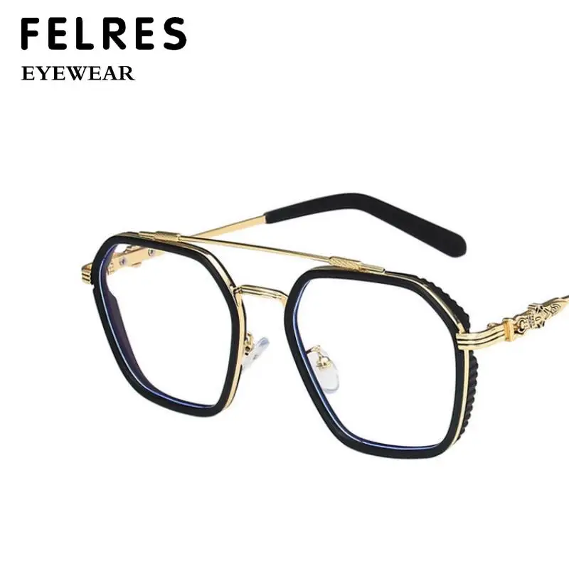 Double Bridge Finished Myopia Glasses For Men Women Fashion Clear Lens Nearsighted Glasses Negative Diopter Prescription Glasses
