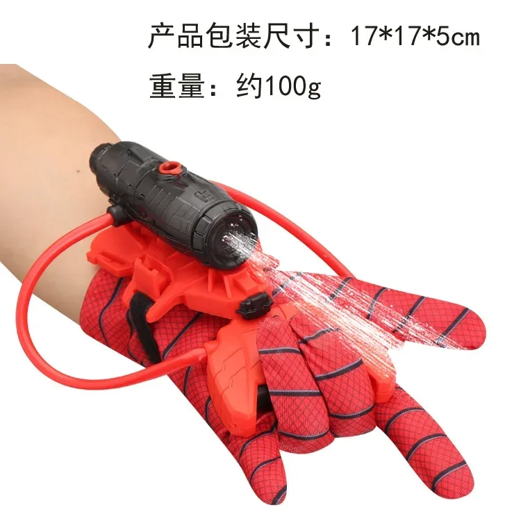 Hot 1-2set Disney Spiderman Cosplay Launcher Water gun Gloves Web Shooters Figure Toy Halloween Prop Toys For kid Wrist Launcher