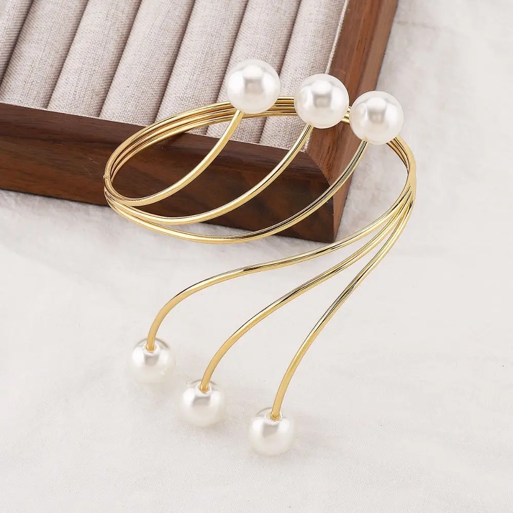 Гламурный металлический браслет на руку, многостильный регулируемый браслет с цветком, модный широкий открытый браслет в стиле ретро для вечеринки