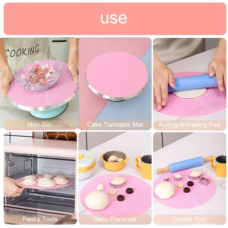 Round Silicone Baking Mat 5