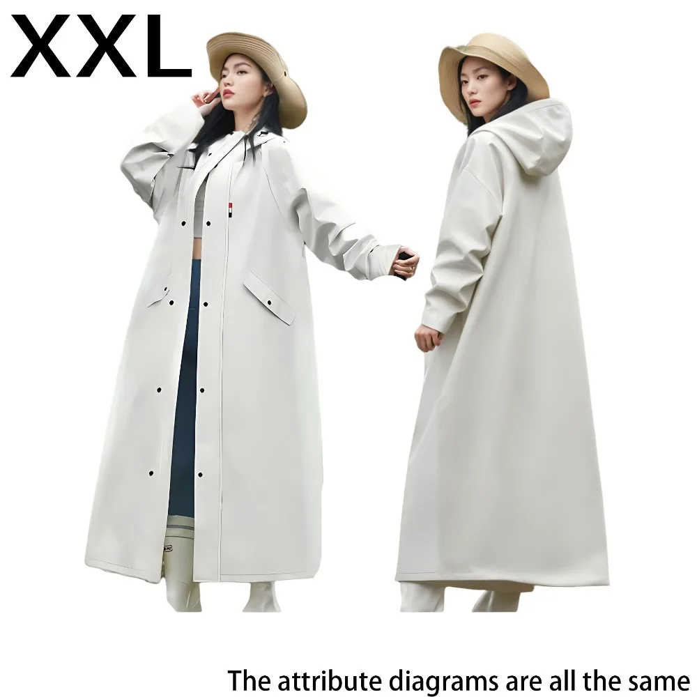 

Длинное пончо для электромобиля с капюшоном и молнией, водонепроницаемое пончо от дождя, цельный костюм из непроницаемого материала