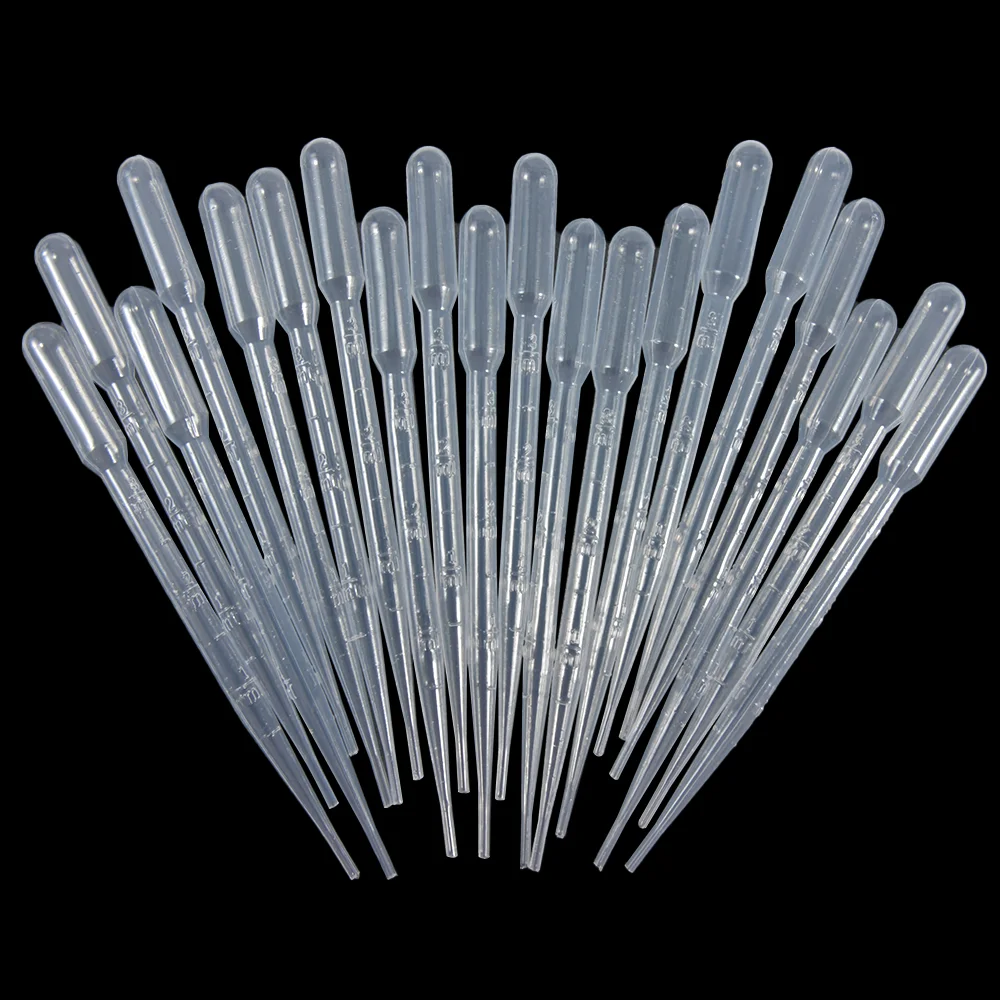 20PCS Economical Disposable Plastic Dropper with Graduated Pipette - Perfect for Chemistry and Biology Experiments