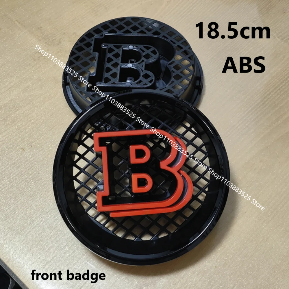 18,5 cm ABS B Logo grade frontal Emblema Emblema para BRABUS w204 w245 vito metris G-class V-class G63 G65 W463 G500 G350 GLK