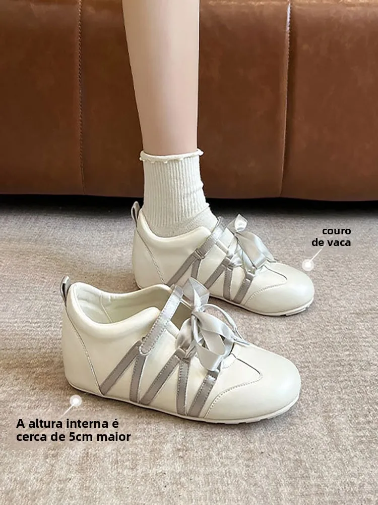 sweetened-ballet-sle-lace-up-trainer-oes-women's-5cm-heightening-round-head-rubber-outsole-casual-oes-for-daily-wear