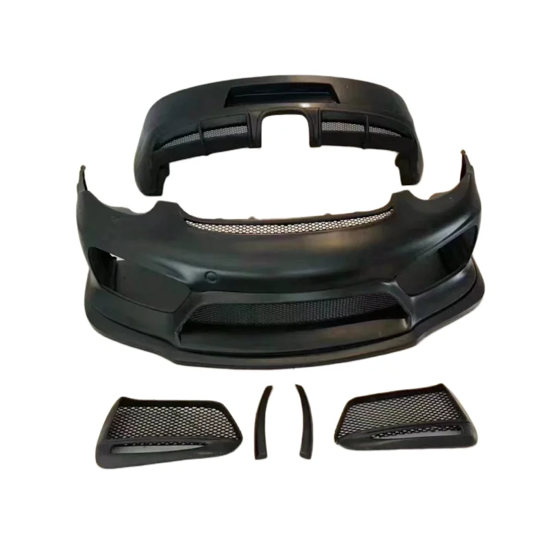 

For Porsche Cayman 987.1 987.2 Upgrade GT Style Semi Carbon Fiber Front Bumper Rear Bumper Body Kit Side Skirts Rear Spoiler